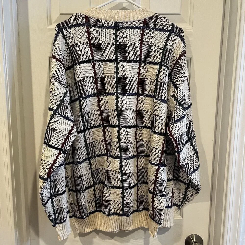 Vintage Mervyns Cambridge Classics Men Sweater Size Large Long Sleeve Cotton USA - Picture 3 of 11